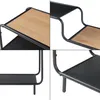 A collage of four close-up images showing details of a multi-shelf storage unit. Produktbild-Vorschau