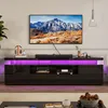 ProximaX TV skrinka, vysoký lesk, čierna, 180 cm, s RGB LED Náhľad obrázku produktu 2