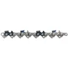 A close-up, straight-on view of a chainsaw chain against a white background. Produktbild-Vorschau