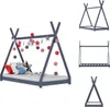 vidaXL Kinder-Bettgestell Grau Massivholz Kiefer 70 x 140 Produktbild-Vorschau 1