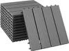 A stack of grey interlocking deck tiles with a few tiles laid out in front. Náhled obrázku produktu