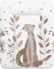 A watercolor illustration of an otter sitting amongst foliage on a white background. Náhľad obrázku produktu