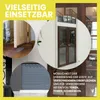Collage of images showing different applications of a product, with text overlays. Produktbild-Vorschau