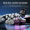 A robotic hand is interacting with a gaming mouse, with text overlay describing its features. Produktbild-Vorschau