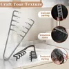 2 Lockenkamm Textur Kamm,Haarzange Texturkamm Texture Comb Produktbild-Vorschau 4