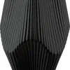 Gilde Vase, "Lamellen", Keramik, schwarz, VE 1, L. 15 cm, Podgląd zdjęcia produktu 4