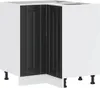 vidaXL Küchen-Eckunterschrank Lucca Schwarz Holzwerkstoff Produktbild-Vorschau 1