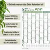 Schuljahreskalender A1 2026/2027 Eukalyptus – 14 Monate, Produktbild-Vorschau 2