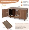 COSTWAY szafka dla kota, kuweta z wejściem i drzwiczkami, Podgląd zdjęcia produktu 8