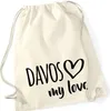 Huuraa Turnbeutel Davos my love 12 Liter Natural Baumwolle Produktbild-Vorschau 1