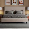 ITYHOME - Gepolstertes Bett ohne Lattenrost 140x200 mit Produktbild-Vorschau 2