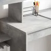 vidaXL Písací stôl s policou betónová sivá 100 x 40 x 90 cm Náhľad obrázku produktu 4