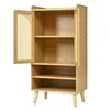 Flieks rieten dressoir met 2 rietendeuren en 2 open vakken, Productafbeelding-voorbeeld 8