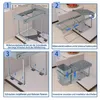 UISEBRT Trieuse de déchets encastrable Système de tri des Voir les images du produit 9
