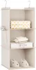 Beige Kleiderschrank mit Faltschubladen und Scharnieren Produktbild-Vorschau 3