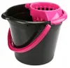 Secchio per mocio Dark Neon 12 l con strizzatore nero Anteprima dell’immagine prodotto 2