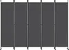 XINZI Paravent Raumteiler 5-teilig 250x180 cm Dunkelgrau – Produktbild-Vorschau 1