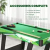 SPORTNOW Table de billard pliable américain compact avec Voir les images du produit 4