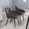 CIPOP Esszimmerstühle, 4er Set Samtstühle, mit Armlehne und Produktbild-Vorschau 5