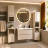 Badezimmermöbel-Set mit Waschbecken CALPE 80 cm 4 Schränke Produktbild-Vorschau 1