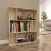 vidaXL Bücherregal/Raumteiler Sonoma-Eiche 80x24x96 cm Produktbild-Vorschau 2