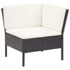 8-tlg. Garten-Lounge-Set mit Auflagen Poly Rattan Schwarz Produktbild-Vorschau 7