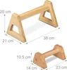 Relaxdays Liegestützgriffe, 4er Set, Parallettes Bambus, 2 Produktbild-Vorschau 4