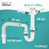 Engelbach Siphon für Küchenspüle, Flexibler Ablaufschlauch, Produktbild-Vorschau 2
