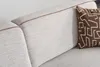 Hellgraue Sitzgarnitur Moderne Polster Stoff Couch Textil Produktbild-Vorschau 11