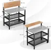 Carrello da pranzo mobile, scaffale da cucina a 4 livelli Anteprima dell’immagine prodotto 8