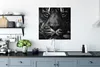 MuchoWow® Poster Tiere - Tiger - Wild - Schwarz - Weiß Produktbild-Vorschau 3