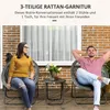 Outsunny Gartenmöbel-Set 3-tlg., Gartengarnitur mit Produktbild-Vorschau 5