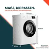 homeX WF1014H1A-W Waschmaschine 10kg, Frontlader - 1.400 Produktbild-Vorschau 8