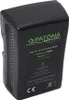 A black battery pack with product information printed on it, set against a white background. Produktbild-Vorschau