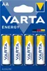 Varta Energy AA, Einwegbatterie, AA, Alkali, 1,5 V, 4 Produktbild-Vorschau 1