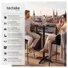 tectake® Aluminium-Bistrotisch Frederic wetterfest Produktbild-Vorschau 2