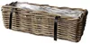 Balkonkorb - Rattan geflochten -46 x 19 x 15 cm - Produktbild-Vorschau 2