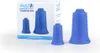 A set of blue cupping massage tools and their packaging are displayed against a white background. Produktbild-Vorschau
