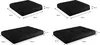 Four different sizes of black cushions with dimensions indicated. Produktbild-Vorschau