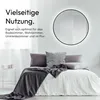 LED Wandspiegel 100 cm, matt schwarz, Alurahmen, Licht Produktbild-Vorschau 5