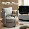 HOMCOM Sessel Wohnzimmer 360° drehbar Loungesessel Produktbild-Vorschau 8