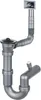 Siphon für Stahlspülbecken, 1-Becken - 2" Abfluss Produktbild-Vorschau 1