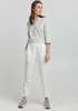 OXMO OXAlfa Damen Leinenhose Hose Stoffhose mit elastischem Produktbild-Vorschau 2