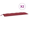 The Living Store Gartenbank-Auflagen 2 Stk. Weinrot Produktbild-Vorschau 3
