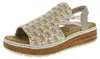 Rieker Damen Keil-Sandaletten Beige Voir les images du produit 31