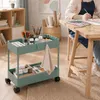 Carrello Relaxdays, 2 ripiani, carrello da servizio, Anteprima dell’immagine prodotto 2