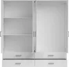 Kleiderschrank "Ivar" in Weiß mit 4 Schubladen und 4 Türen. Produktbild-Vorschau 9