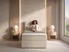 AX LIVING Boxspringbett 120x200 cm Sakarya Creme - Produktbild-Vorschau 4