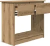 vidaXL Konzolový stolík so zásuvkami Artisan dub Náhľad obrázku produktu 5