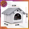 OMNA | Casetta per gatti - 35x38x40 cm - Grigio - Morbida e Anteprima dell’immagine prodotto 6